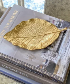Inspire Me! Home Decor Metal Leaf Tray (2 Sizes)