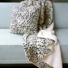 Inspire Me! Home Decor Leopard Faux Fur Cozy Throw