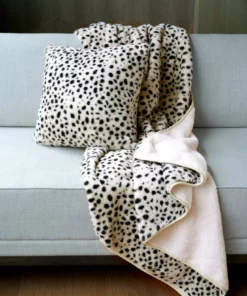 Inspire Me! Home Decor Leopard Faux Fur Cozy Throw
