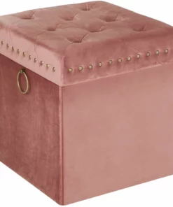 Inspire Me! Home Decor Gold Anastasia Storage Ottoman (4 Colors)