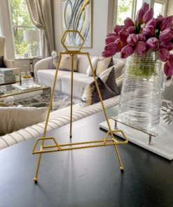 Inspire Me! Home Decor Gold Metal Easel