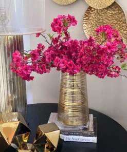 Inspire Me! Home Decor Gold Brushed Glass Vase