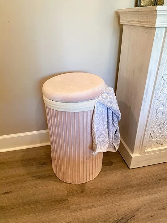 Inspire Me! Home Decor Lydia Pleated Hamper (3 Colors) 5 Inspire Me! Home Decor Lydia Pleated Hamper (3 Colors)