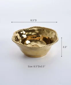 Inspire Me! Home Decor Gold Wavy Beaded Bowls (2 Sizes) 13 Inspire Me! Home Decor Gold Wavy Beaded Bowls (2 Sizes)