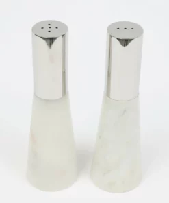 Inspire Me! Home Decor Set Of 2 Marble Salt & Pepper Shakers (2 Colors)