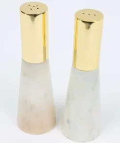 Inspire Me! Home Decor Set Of 2 Marble Salt & Pepper Shakers (2 Colors)