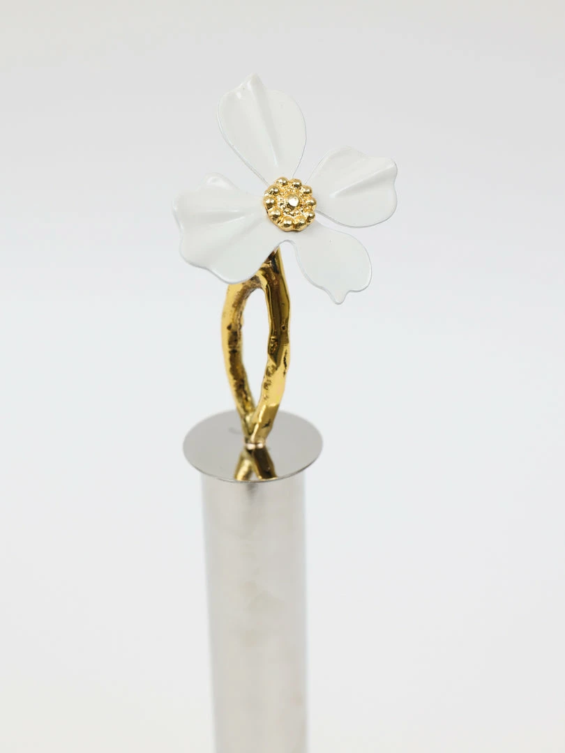 Inspire Me! Home Decor Gold Paper Towel Holder With White Jeweled Flower Details 5 Inspire Me! Home Decor Gold Paper Towel Holder With White Jeweled Flower Details