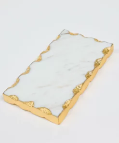 Inspire Me! Home Decor Mini Rectangular Marble Tray (2 Colors)