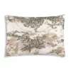 Cloud9d Amal - Ivory/Beige Pillow W/ Gold And Silver Print - 20" X 14" 2 Cloud9d Amal - Ivory/Beige Pillow W/ Gold And Silver Print - 20" X 14"