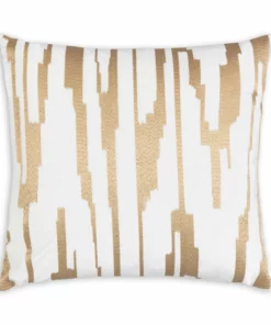 Cloud9d Becca Ivory Gold Pillow - 20" X 20"