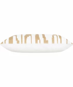 Cloud9d PILLOWS, RUGS, & THROWS Becca Ivory Gold Pillow - 14" X 20"