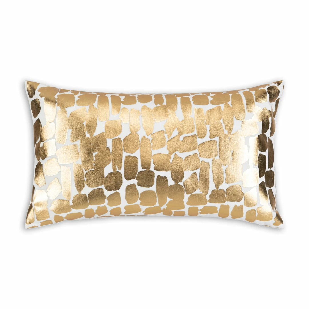 Cloud9d PILLOWS, RUGS, & THROWS Becca Ivory And Gold Pillow - 14" X 20" 3 Cloud9d PILLOWS, RUGS, & THROWS Becca Ivory And Gold Pillow - 14" X 20"