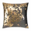 Cloud9d Elise Charcoal Gold Pillow - 20" X 20" PILLOWS, RUGS, & THROWS