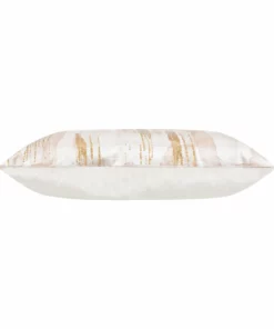 Cloud9d PILLOWS, RUGS, & THROWS Elise Ivory And Gold Pillow - 20" X 20"