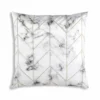 Cloud9d Keva - Digital Print Velvet Square Pillow W/ Hand Beaded Silver Crystal Beads - 22" X 22" 1 Cloud9d Keva - Digital Print Velvet Square Pillow W/ Hand Beaded Silver Crystal Beads - 22" X 22"