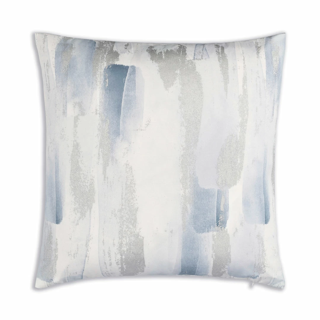 Cloud9d Isla - Digital Printed Outdoor Fabric Pillow In Greys W/ Silver Metallic Print - (2 Styles) - 18" X 18" PILLOWS, RUGS, & THROWS 3 Cloud9d Isla - Digital Printed Outdoor Fabric Pillow In Greys W/ Silver Metallic Print - (2 Styles) - 18" X 18" PILLOWS, RUGS, & THROWS