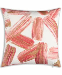 Cloud9d Digital Printed Fabric Pillow W/ Rose Gold Metallic Print (2 Colors) - Style 2 - 18" X 18" PILLOWS, RUGS, & THROWS