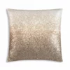 Cloud9d Ombre - Sequin Pillow In Ivory And Gold Sequins - 22" X 22"