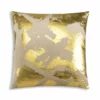 Cloud9d Zara - Beige Velvet Pillow W/ Abstract Gold Foil - 22" X 22" PILLOWS, RUGS, & THROWS 1 Cloud9d Zara - Beige Velvet Pillow W/ Abstract Gold Foil - 22" X 22" PILLOWS, RUGS, & THROWS