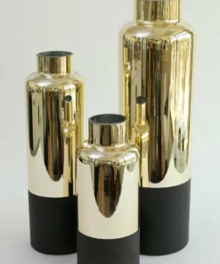 Inspire Me! Home Decor Gold & Matte Black Vase (3 Sizes)