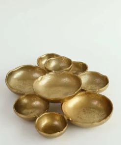 Inspire Me! Home Decor Gold 9 Cluster Bowl