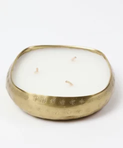 Inspire Me! Home Decor Gold Candle Tray (2 Sizes)