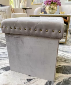 Inspire Me! Home Decor Gold Anastasia Storage Ottoman (4 Colors)