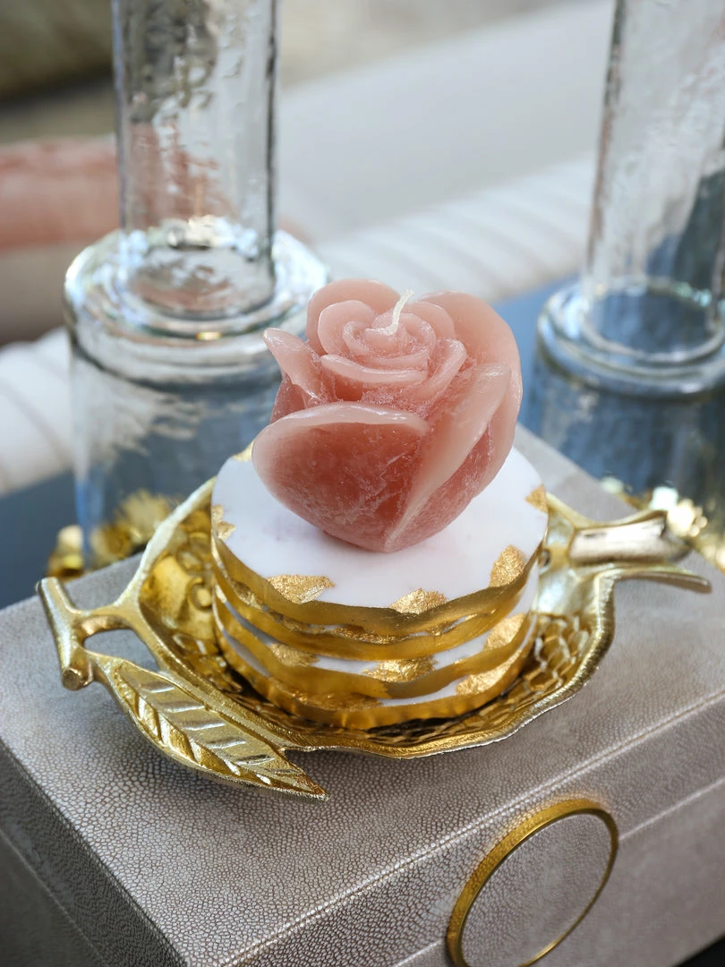 Inspire Me! Home Decor Blush Rose Candle (3 Sizes) 3 Inspire Me! Home Decor Blush Rose Candle (3 Sizes)