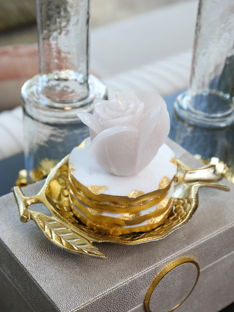 Inspire Me! Home Decor Ivory Rose Candle (3 Sizes) 5 Inspire Me! Home Decor Ivory Rose Candle (3 Sizes)