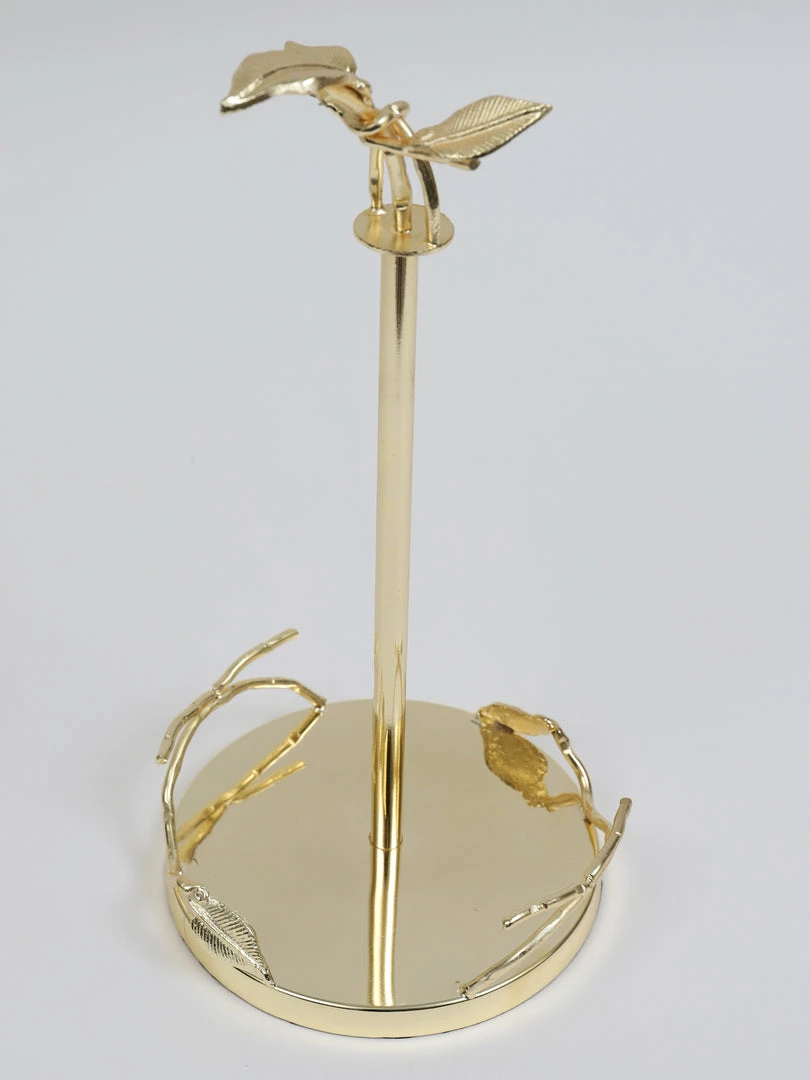 Inspire Me! Home Decor Gold Leaf Detailed Paper Towel Holder 4 Inspire Me! Home Decor Gold Leaf Detailed Paper Towel Holder
