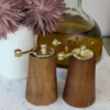 Inspire Me! Home Decor Modern Wood Salt And Pepper Mills With Gold Handles 2 Inspire Me! Home Decor Modern Wood Salt And Pepper Mills With Gold Handles