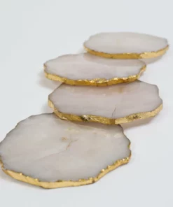 Inspire Me! Home Decor Rose Quartz Coasters (2 Colors)