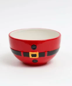 Inspire Me! Home Decor Santa Belt Cereal/Soup Bowl