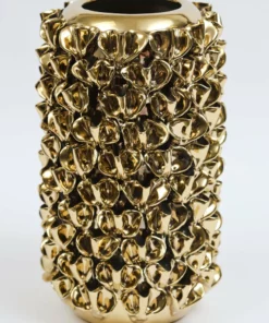 Inspire Me! Home Decor Gold Vase With Petal Design