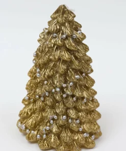 Inspire Me! Home Decor Gold Christmas Tree Candle (2 Sizes)