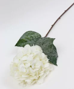 Inspire Me! Home Decor Snowy White Hydrangea Stem Floral Stems
