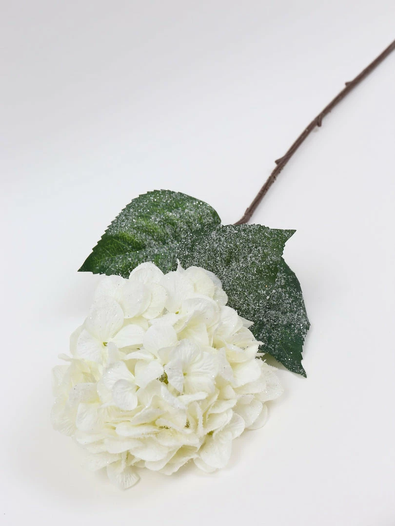 Inspire Me! Home Decor Snowy White Hydrangea Stem Floral Stems 4 Inspire Me! Home Decor Snowy White Hydrangea Stem Floral Stems