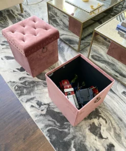 Inspire Me! Home Decor Gold Anastasia Storage Ottoman (4 Colors)