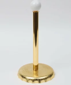 Inspire Me! Home Decor Gold White Top Paper Towel Holder