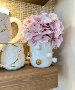 Inspire Me! Home Decor White Ceramic Studded Vase (3 Sizes) 16 Inspire Me! Home Decor White Ceramic Studded Vase (3 Sizes)