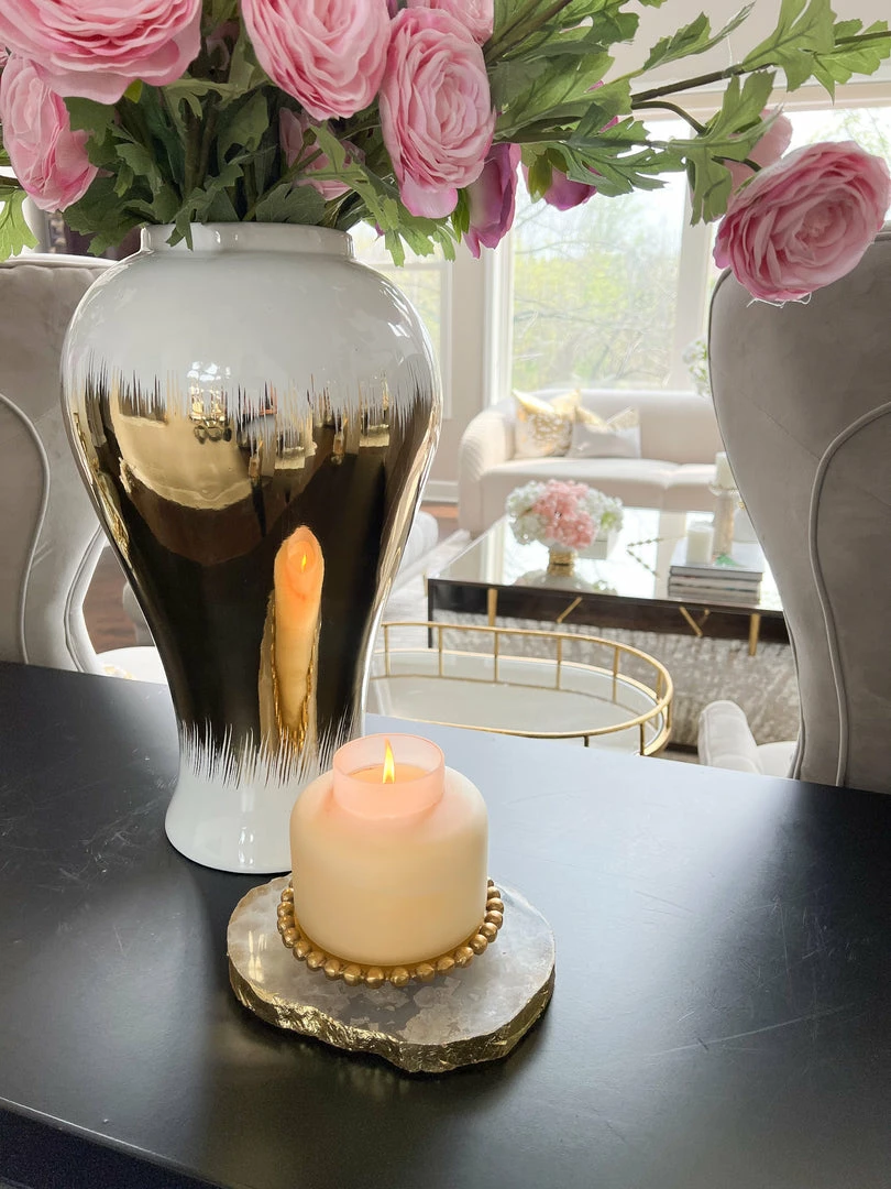 Inspire Me! Home Decor Beaded Round Decorative Plate (2 Colors) 5 Inspire Me! Home Decor Beaded Round Decorative Plate (2 Colors)