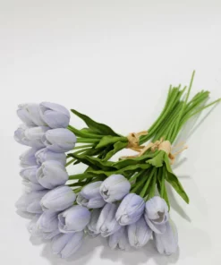 Inspire Me! Home Decor Real Touch Purple Tulip Bundle (3 Shades)