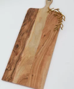 Inspire Me! Home Decor KITCHEN Rectangular Wood Charcuterie Board With Textured Design "From Pops Of Color Home Collection"