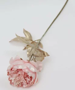 Inspire Me! Home Decor Pink Sparkle Peony Stem