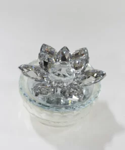 Inspire Me! Home Decor Crystal Lotus Top Candle (2 Colors)