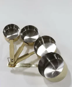 Inspire Me! Home Decor Hammered Texture Gold Measuring Cups