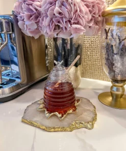 Inspire Me! Home Decor KITCHEN Glass Beehive Honey Jar