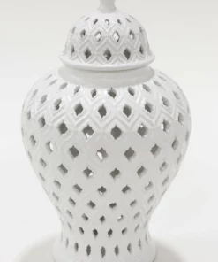 Inspire Me! Home Decor Small White Ginger Jar