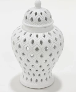 Inspire Me! Home Decor Extra Mini/Miniature White Ginger Jar 9 Inspire Me! Home Decor Extra Mini/Miniature White Ginger Jar