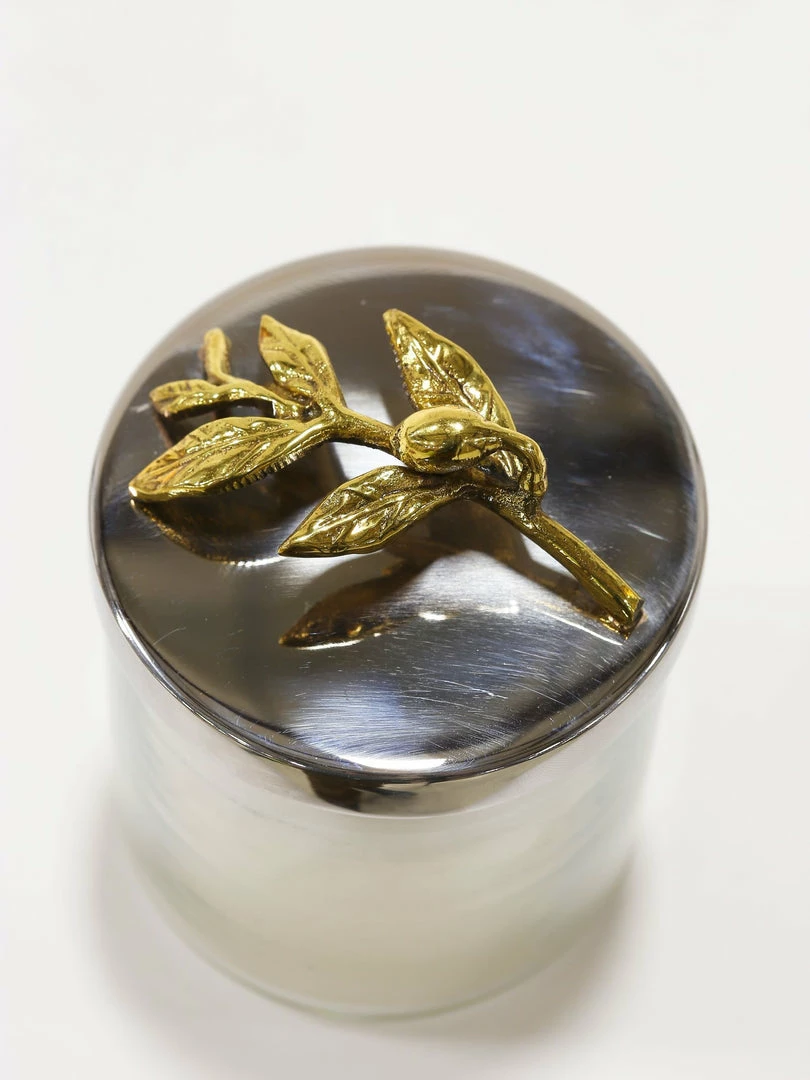 Inspire Me! Home Decor Silver And Gold Detailed Lid Candle- Unscented (6 Styles) 13 Inspire Me! Home Decor Silver And Gold Detailed Lid Candle- Unscented (6 Styles)